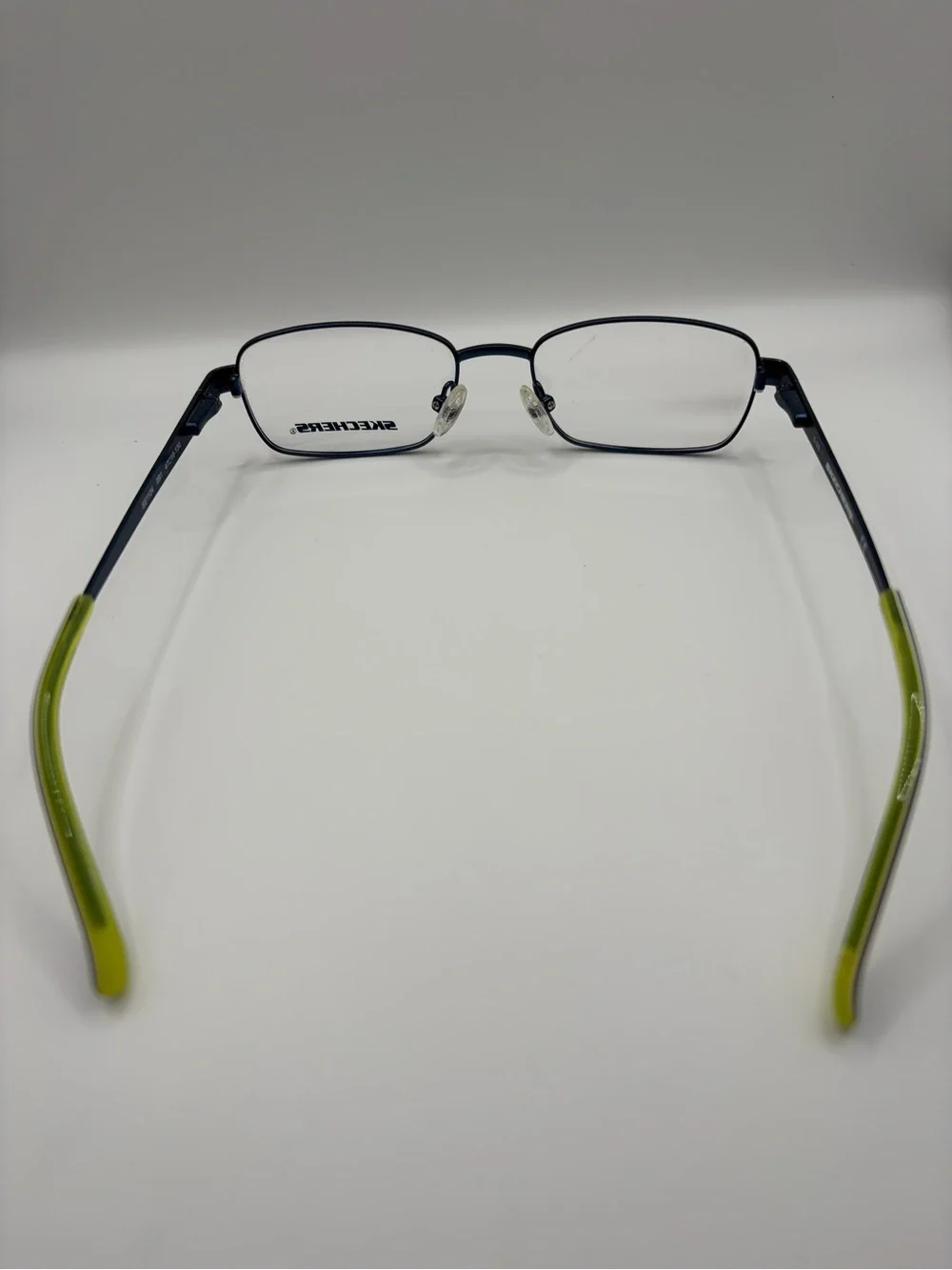 Skechers Navy Frames with Lime Green Temple Tips For Kids